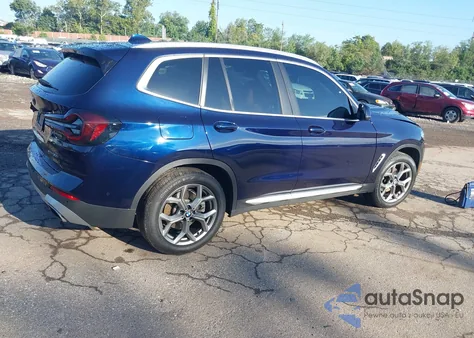 2023 BMW X3 xDrive30I из США, поврежденный, VIN 5UX53DP04P9R49355